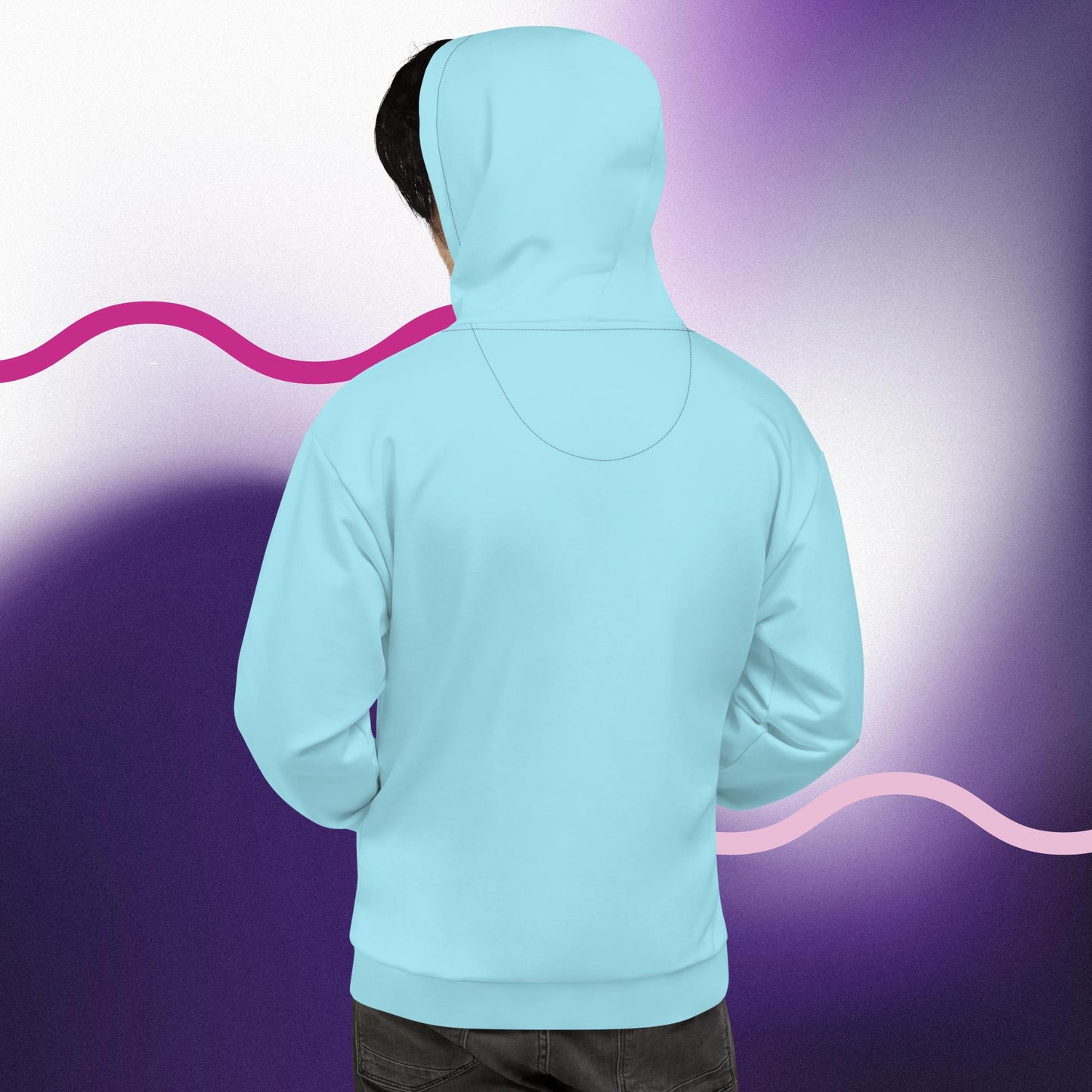 Rize Sky Blue "Flamingo Edition" Full Cover Unisex Hoodie