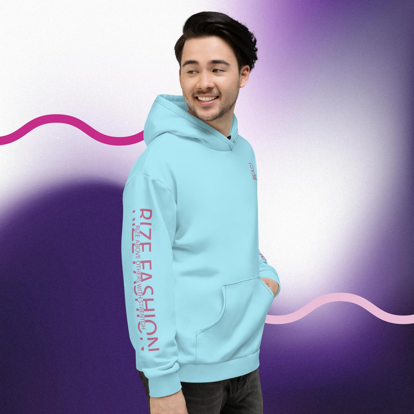 Rize Sky Blue "Flamingo Edition" Full Cover Unisex Hoodie