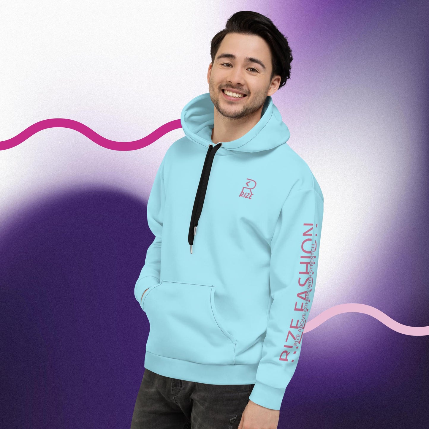 Rize Sky Blue "Flamingo Edition" Full Cover Unisex Hoodie